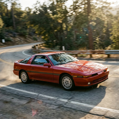 Action Shot: Toyota Supra Driving Fast
