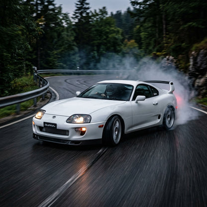 Action Shot: Toyota Supra Driving Fast