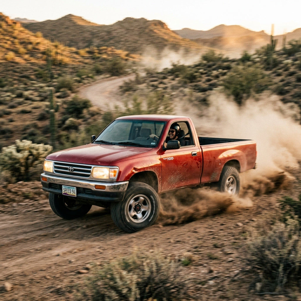 Action Shot: Toyota T100 Driving Fast