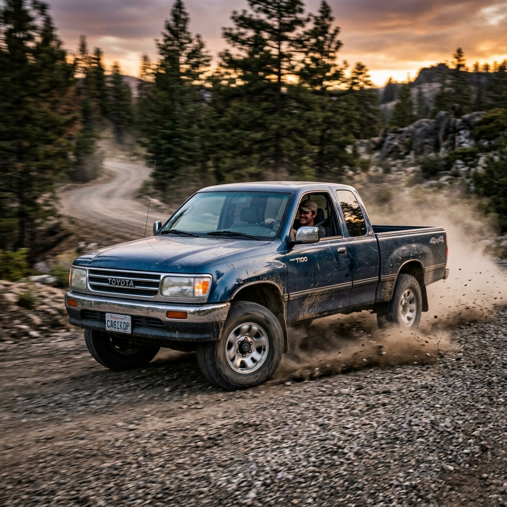 Action Shot: Toyota T100 Driving Fast