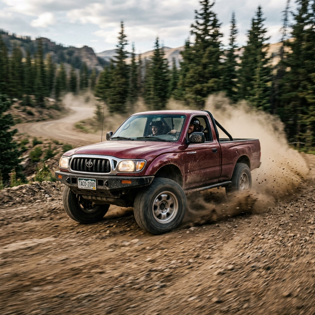 Action Shot: Toyota Tacoma Driving Fast