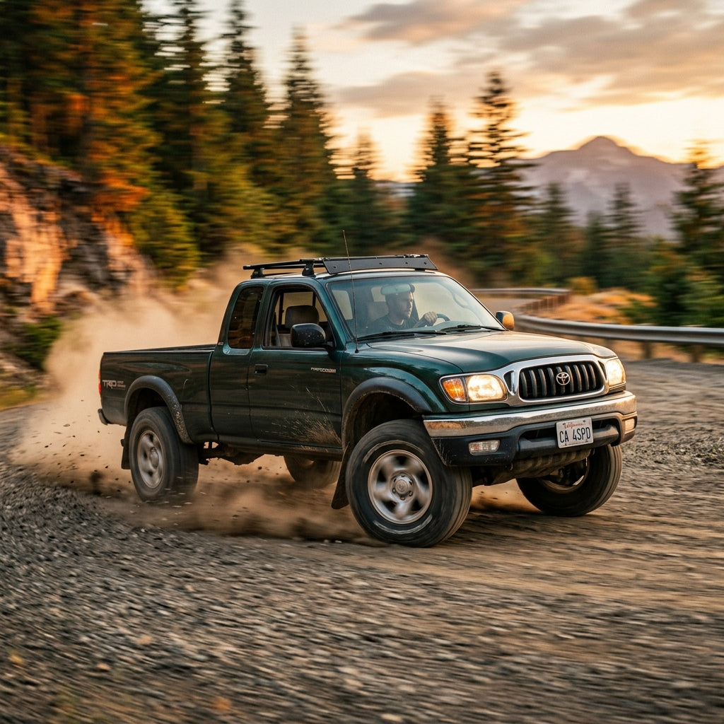 Action Shot: Toyota Tacoma Driving Fast