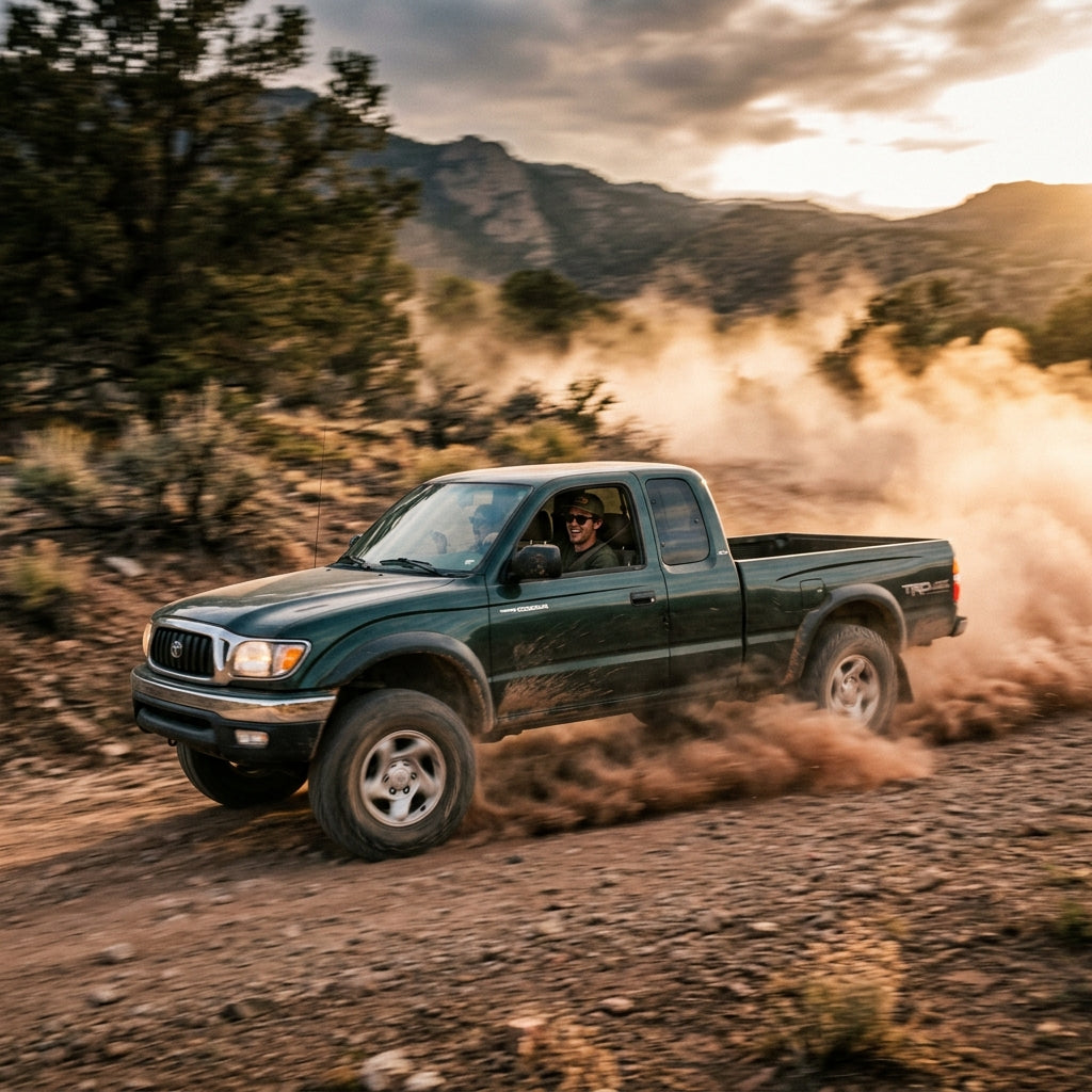 Action Shot: Toyota Tacoma Driving Fast