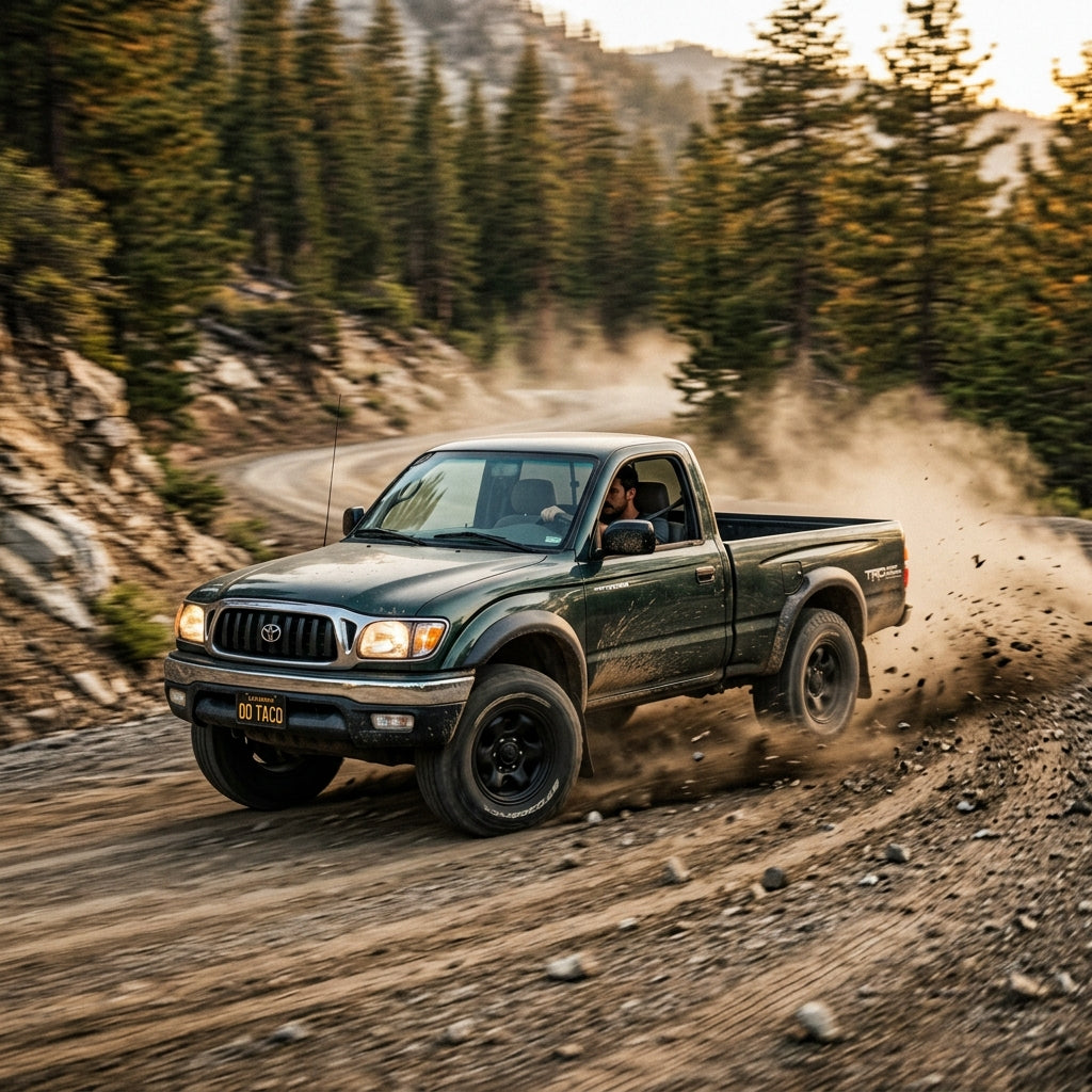 Action Shot: Toyota Tacoma Driving Fast