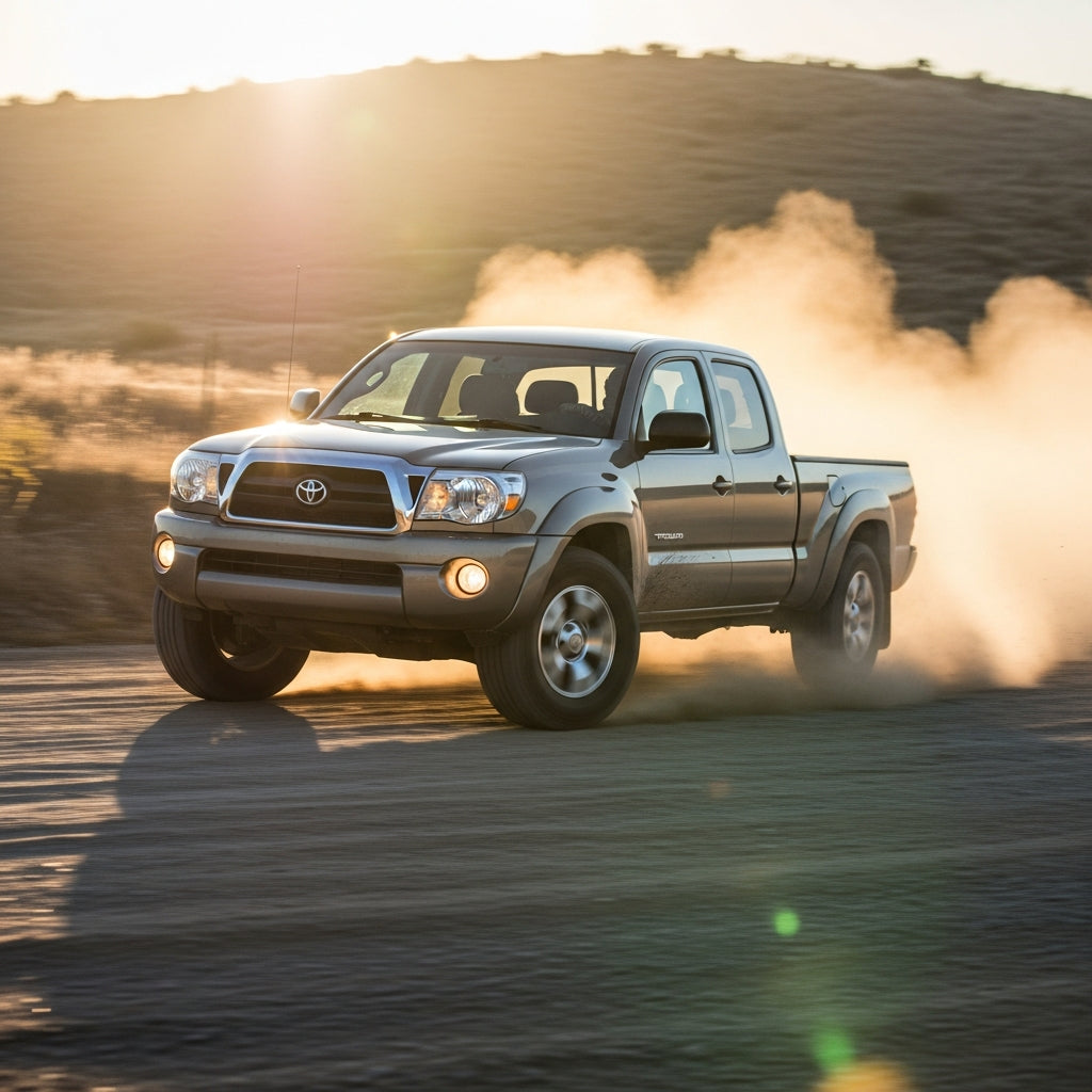Action Shot: Toyota Tacoma Driving Fast