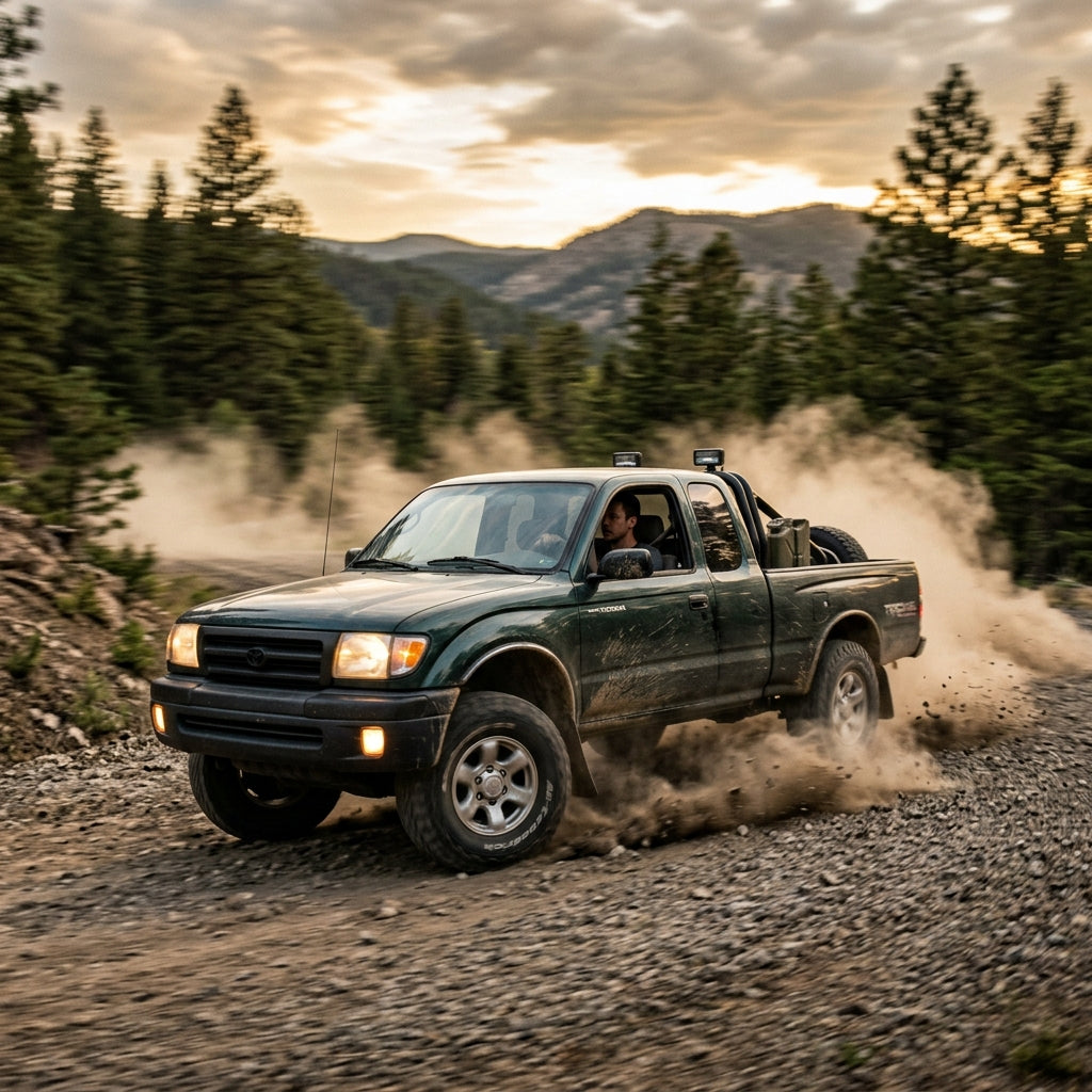 Action Shot: Toyota Tacoma Driving Fast
