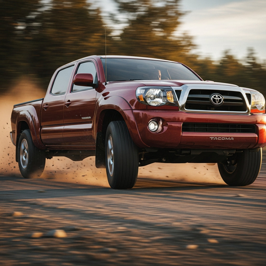 Action Shot: Toyota Tacoma Driving Fast