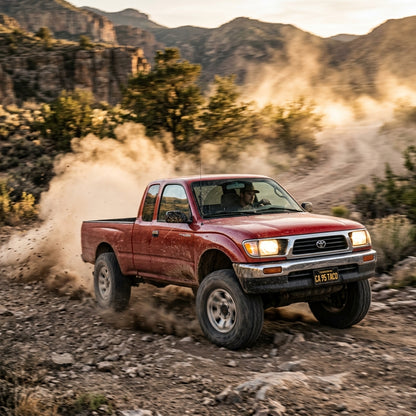 Action Shot: Toyota Tacoma Driving Fast