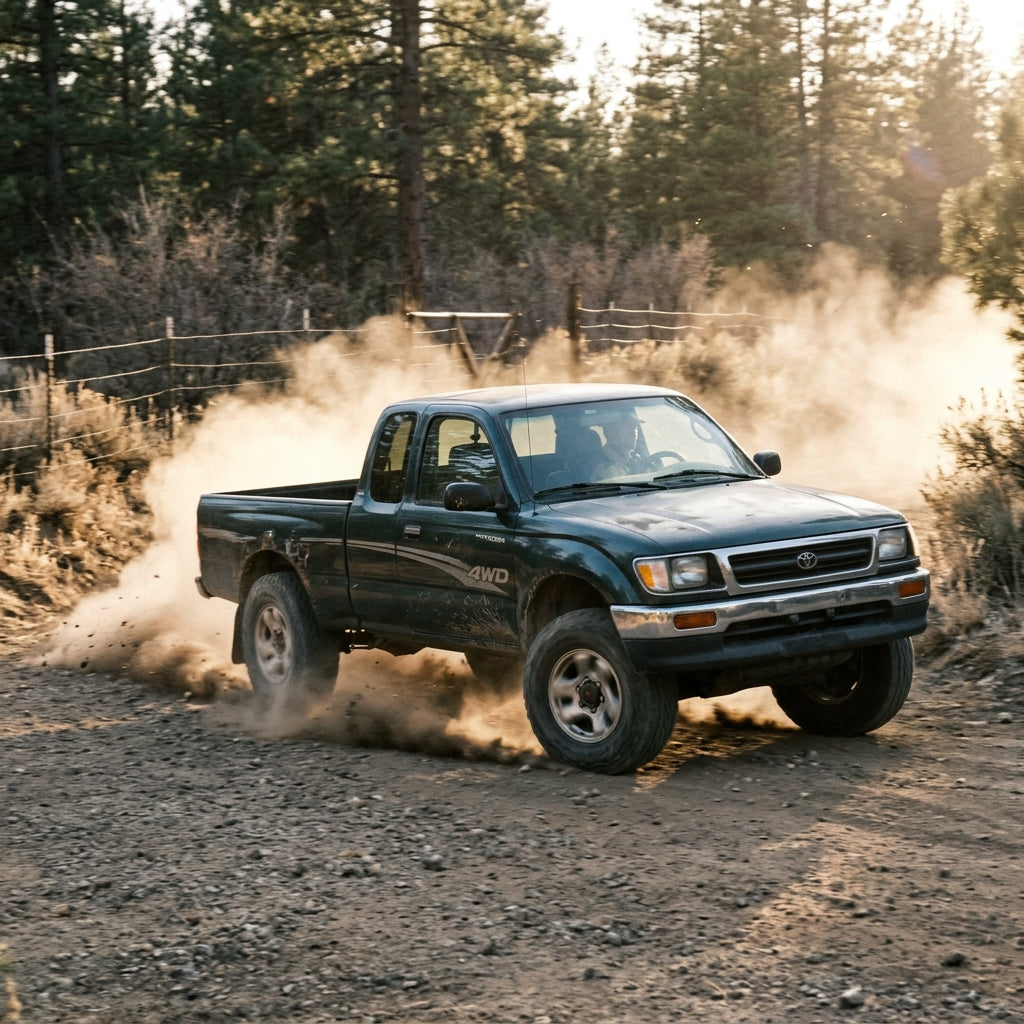 Action Shot: Toyota Tacoma Driving Fast