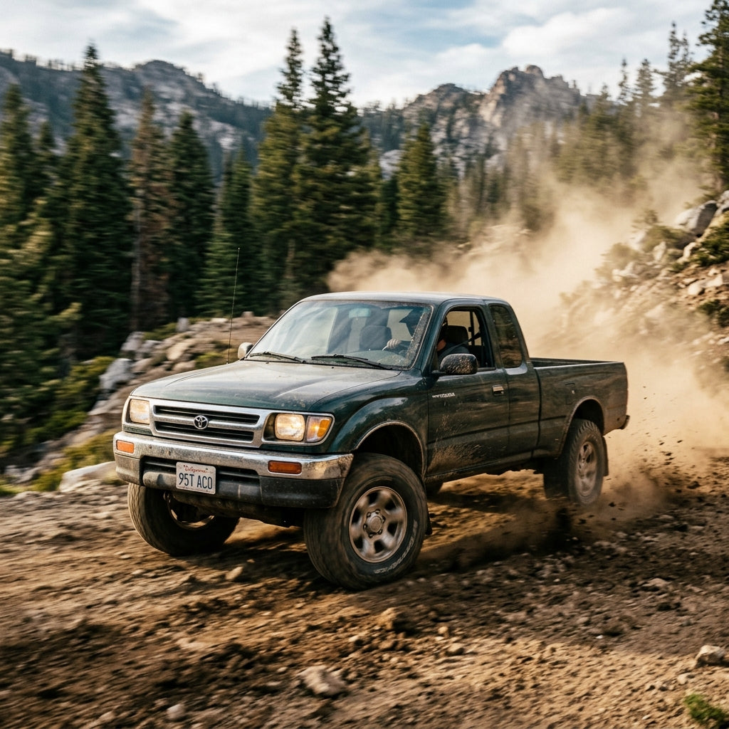 Action Shot: Toyota Tacoma Driving Fast
