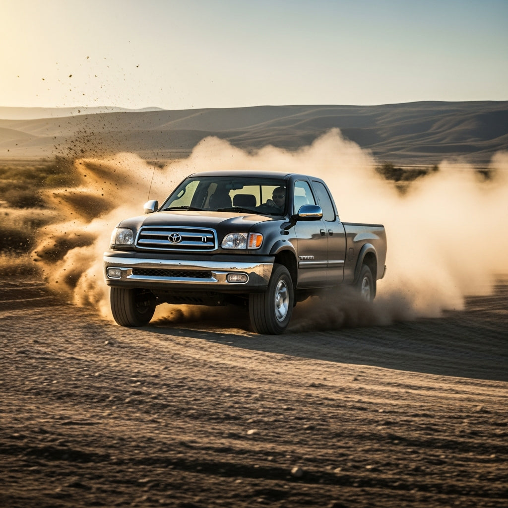 Action Shot: Toyota Tundra Driving Fast