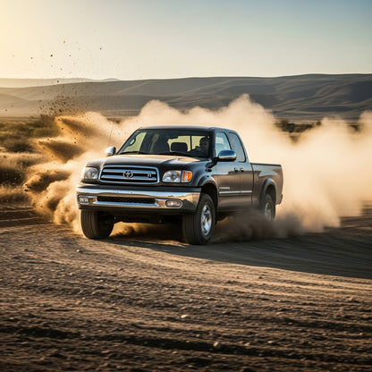 Action Shot: Toyota Tundra Driving Fast