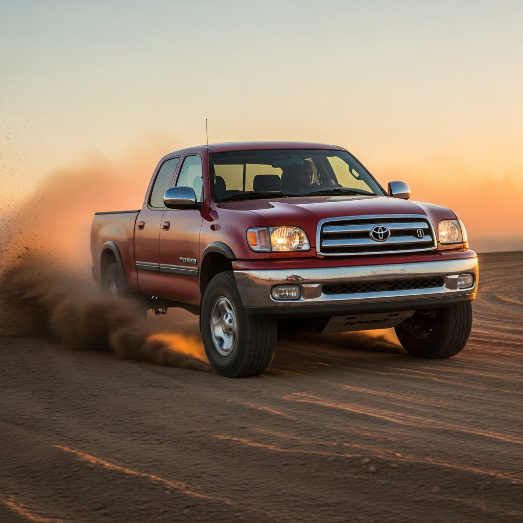 Action Shot: Toyota Tundra Driving Fast