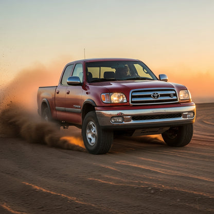 Action Shot: Toyota Tundra Driving Fast