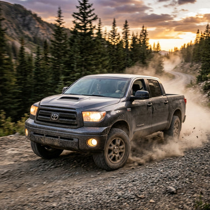 Action Shot: Toyota Tundra Driving Fast