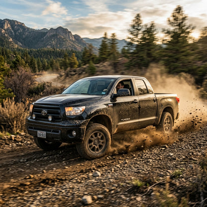Action Shot: Toyota Tundra Driving Fast