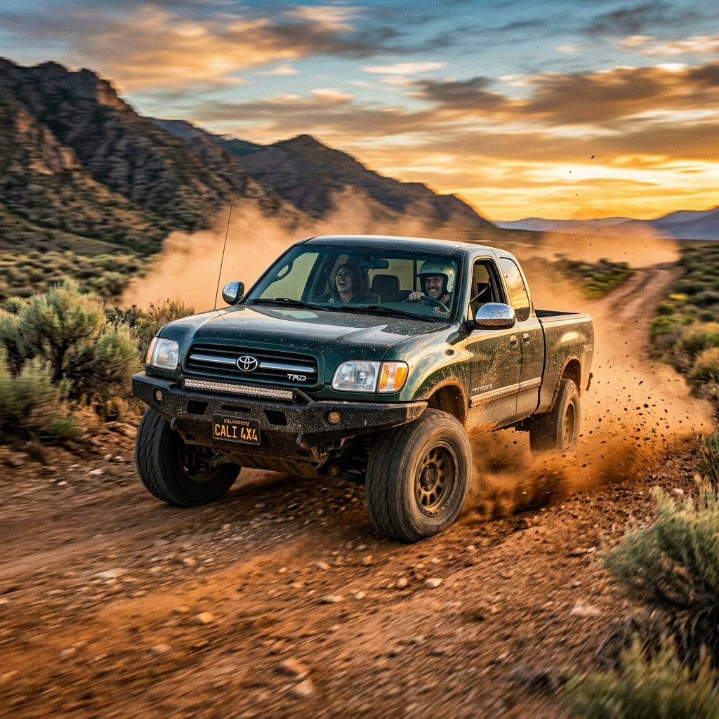 Action Shot: Toyota Tundra Driving Fast
