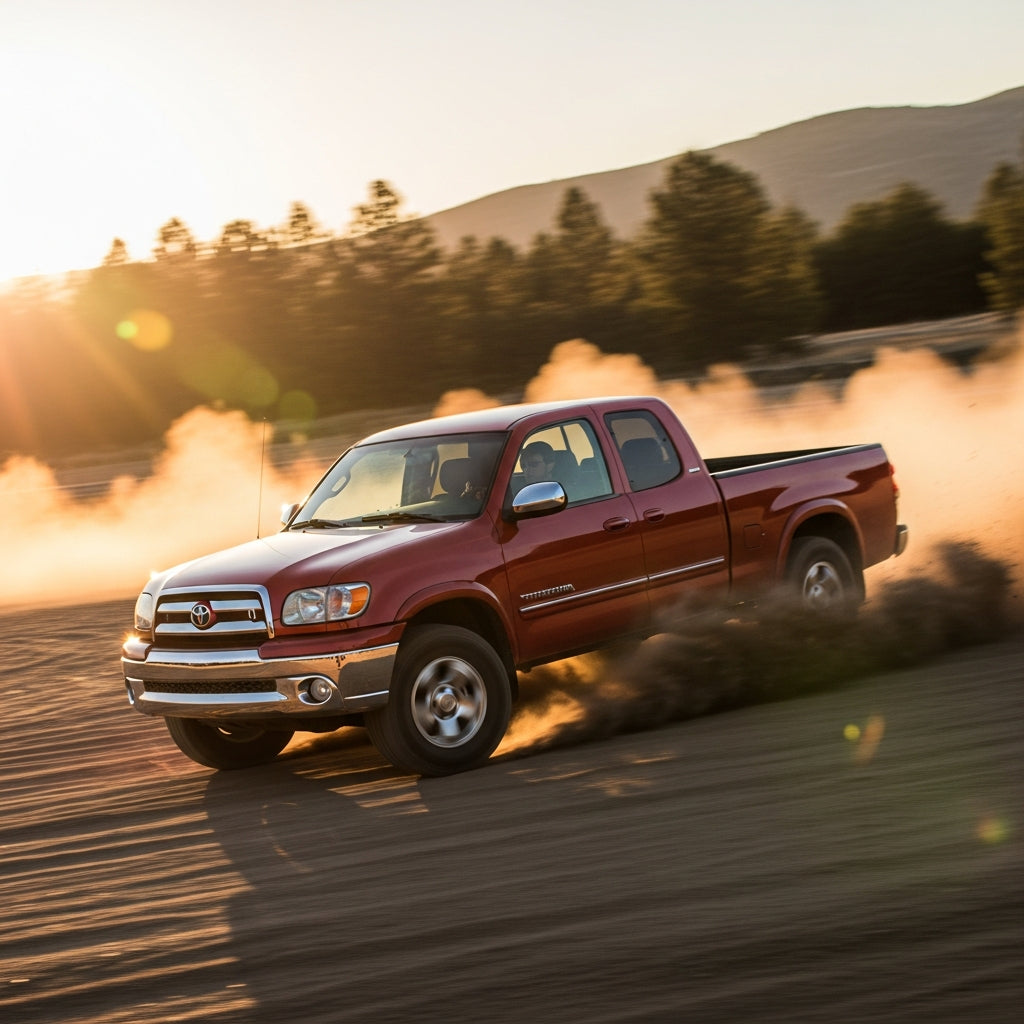 Action Shot: Toyota Tundra Driving Fast