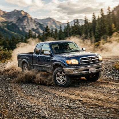 Action Shot: Toyota Tundra Driving Fast
