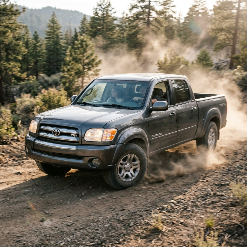 Action Shot: Toyota Tundra Driving Fast