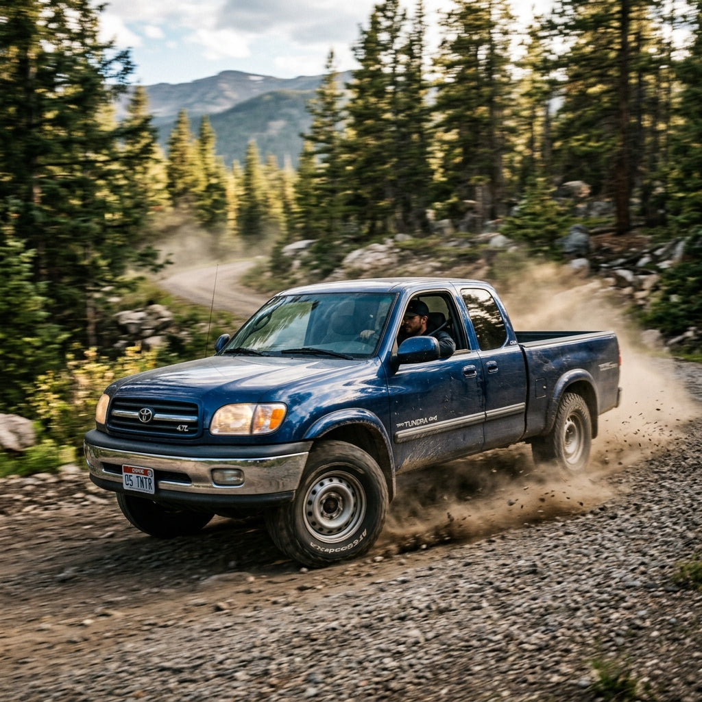 Action Shot: Toyota Tundra Driving Fast