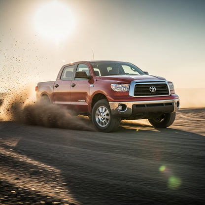Action Shot: Toyota Tundra Driving Fast