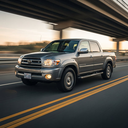 Action Shot: Toyota Tundra  Driving Fast