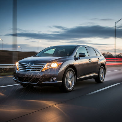 Action Shot: Toyota Venza Driving Fast