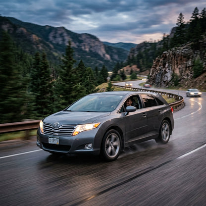 Action Shot: Toyota Venza Driving Fast