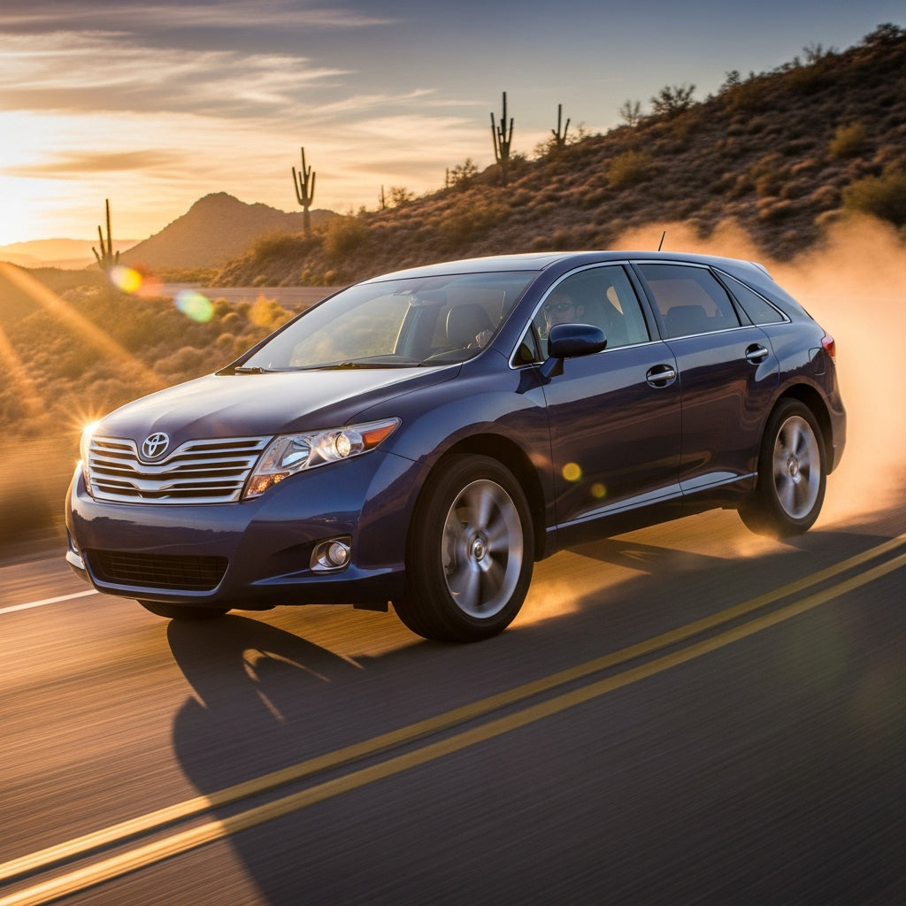 Action Shot: Toyota Venza Driving Fast
