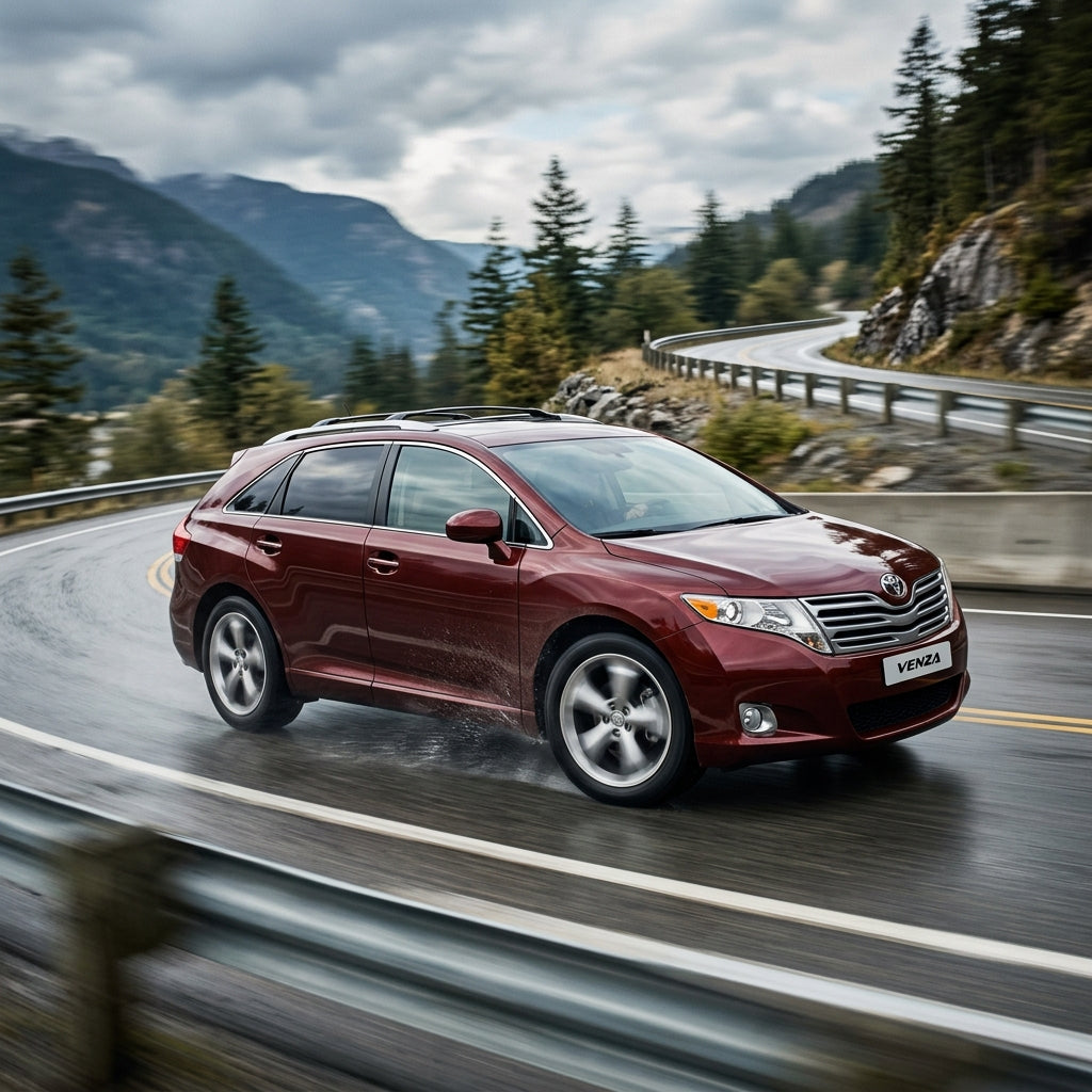 Action Shot: Toyota Venza Driving Fast