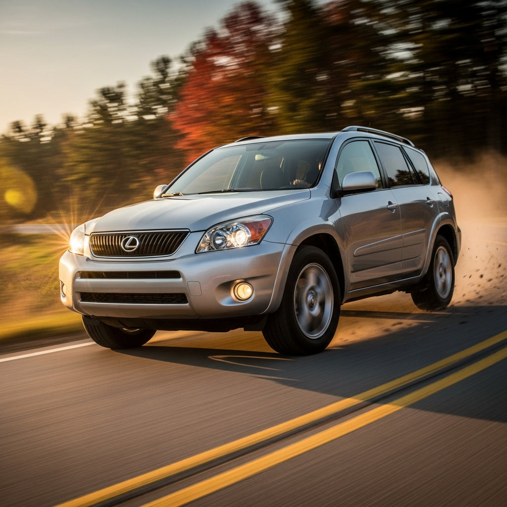 Action Shot: Toyota, Lexus Rav4, NX Driving Fast