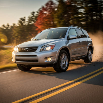 Action Shot: Toyota, Lexus Rav4, NX Driving Fast