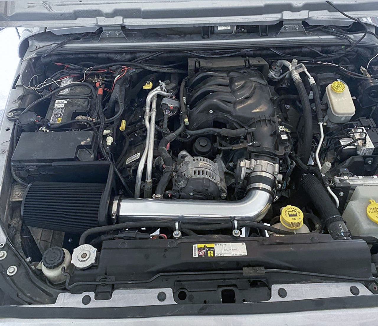 Cold Air Intake For Jeep Wrangler Rubicon (2012-2018) with 3.6L V6 Engine Black