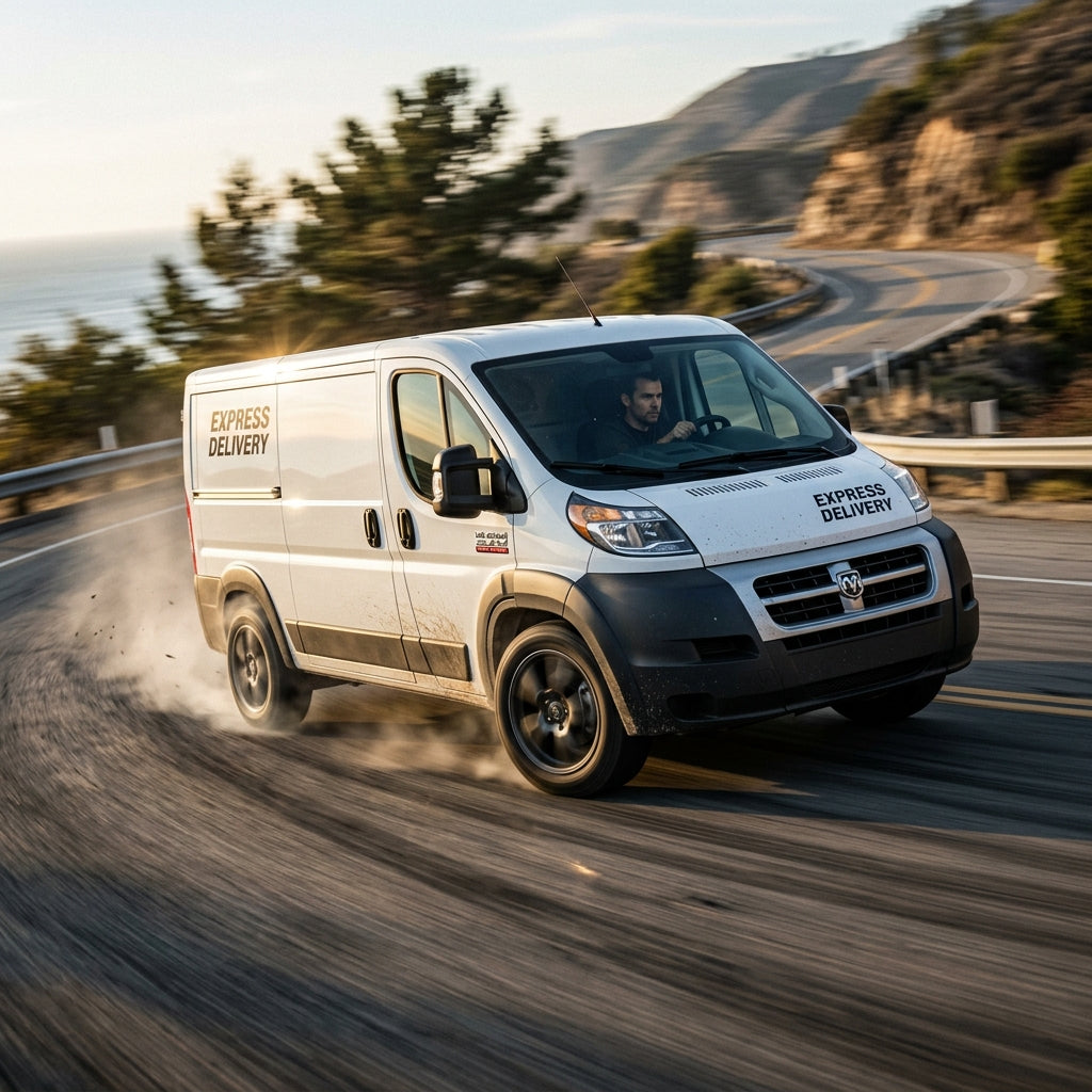 Action Shot: Ram C/V Driving Fast