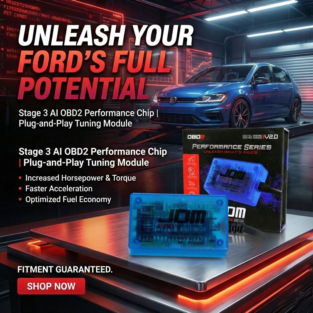 Stage 3 AI OBD2 Performance Chip for Volkswagen | Plug-and-Play Engine Tuning Module +40 HP / +45 TQ