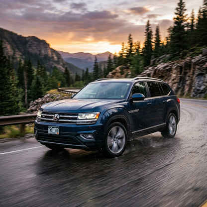 Action Shot: Volkswagen Atlas Driving Fast