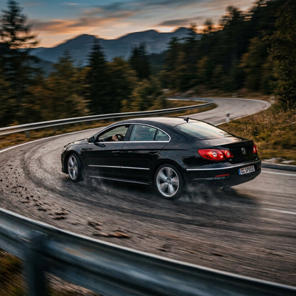 Action Shot: Volkswagen CC Driving Fast