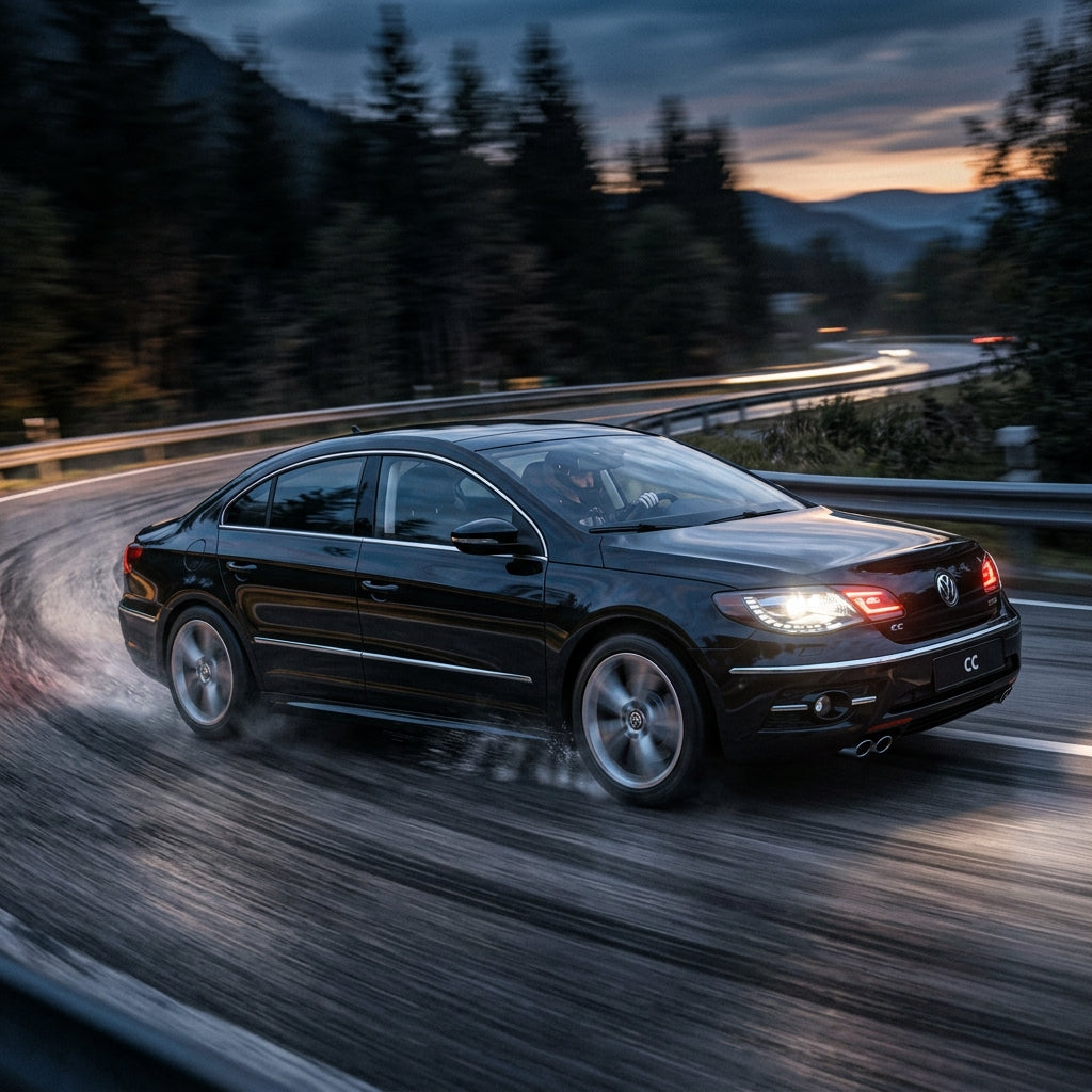 Action Shot: Volkswagen CC Driving Fast