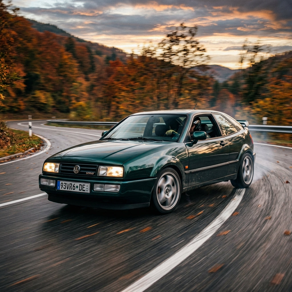Action Shot: Volkswagen Corrado Driving Fast