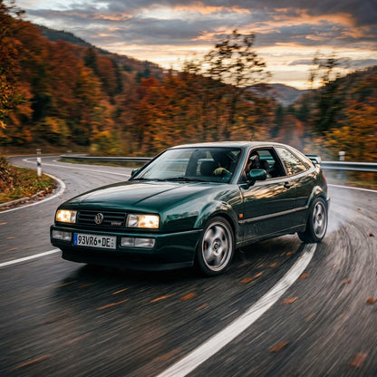 Action Shot: Volkswagen Corrado Driving Fast