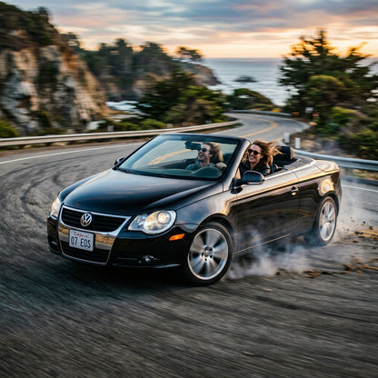 Action Shot: Volkswagen Eos Driving Fast