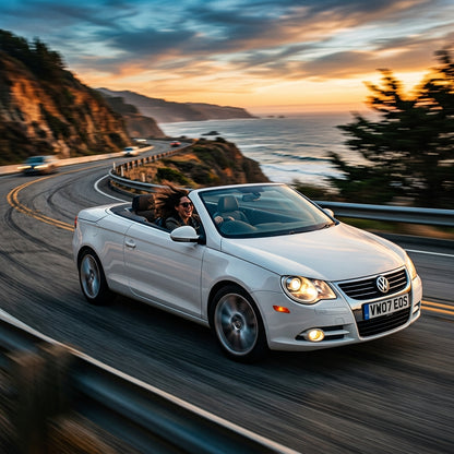 Action Shot: Volkswagen Eos Driving Fast