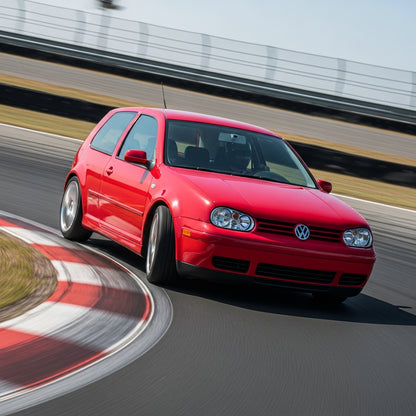 Action Shot: Volkswagen Golf Driving Fast