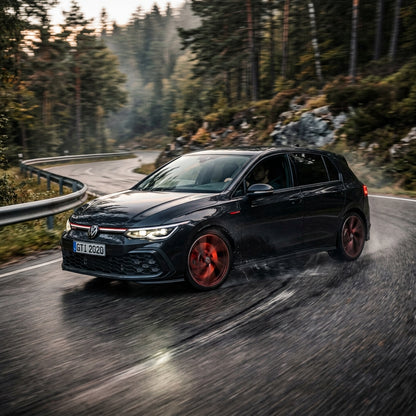 Action Shot: Volkswagen Golf GTI Driving Fast