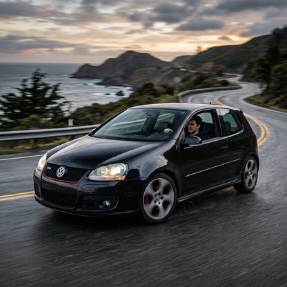 Action Shot: Volkswagen Golf GTI Driving Fast