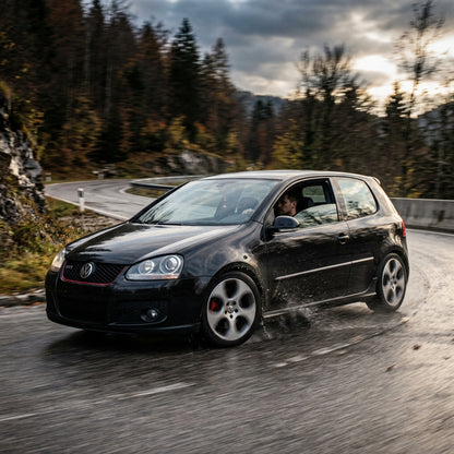 Action Shot: Volkswagen Golf GTI Driving Fast