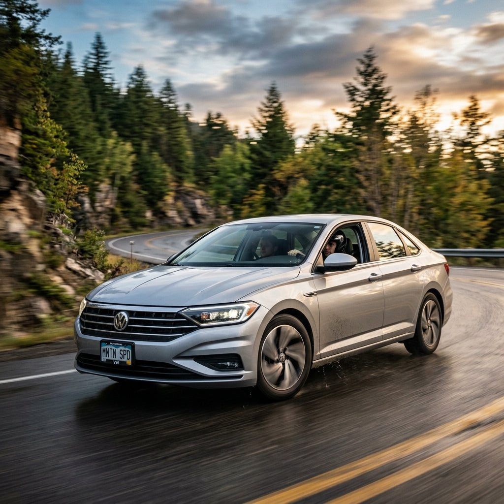 Action Shot: Volkswagen Golf,Jetta,Passat Driving Fast