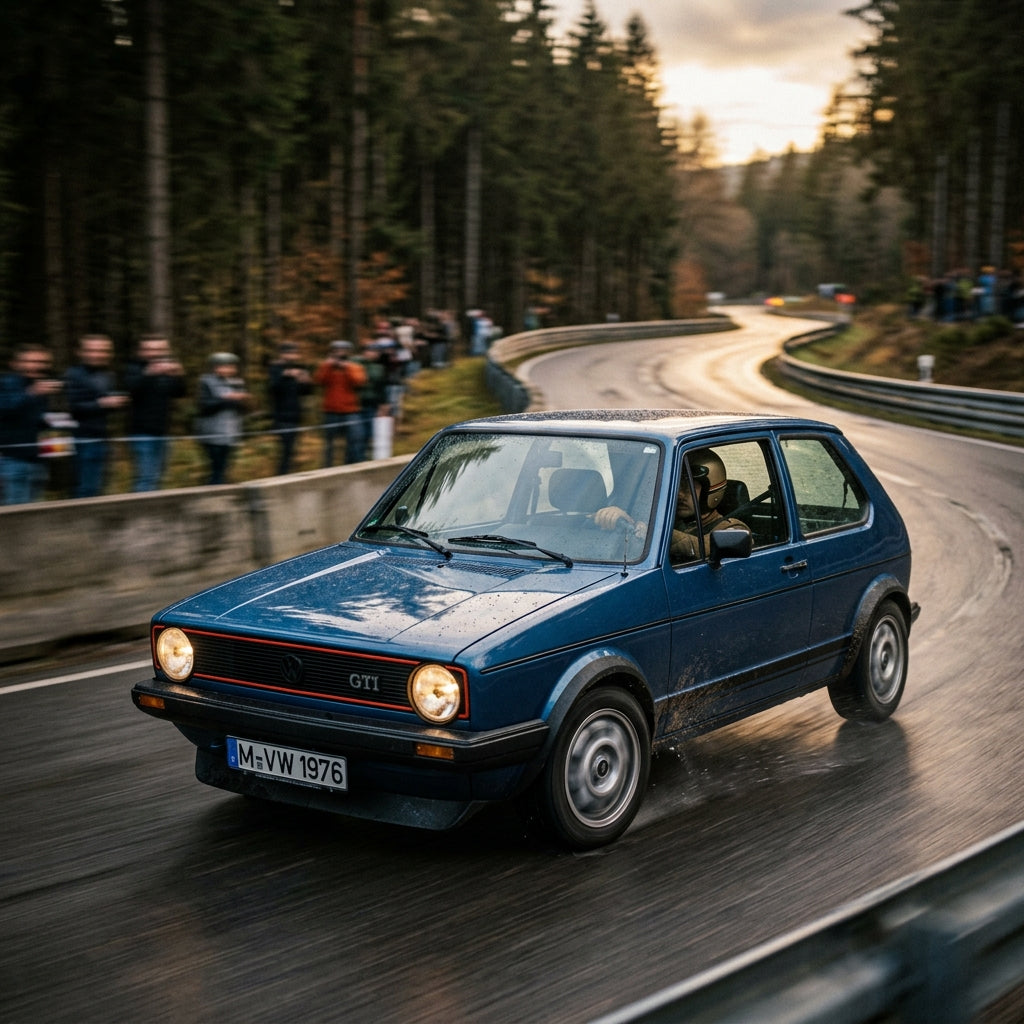 Action Shot: Volkswagen Golf,Jetta,Rabbit,Scirocco Driving Fast