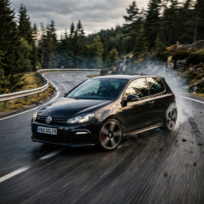Action Shot: Volkswagen Golf R Driving Fast